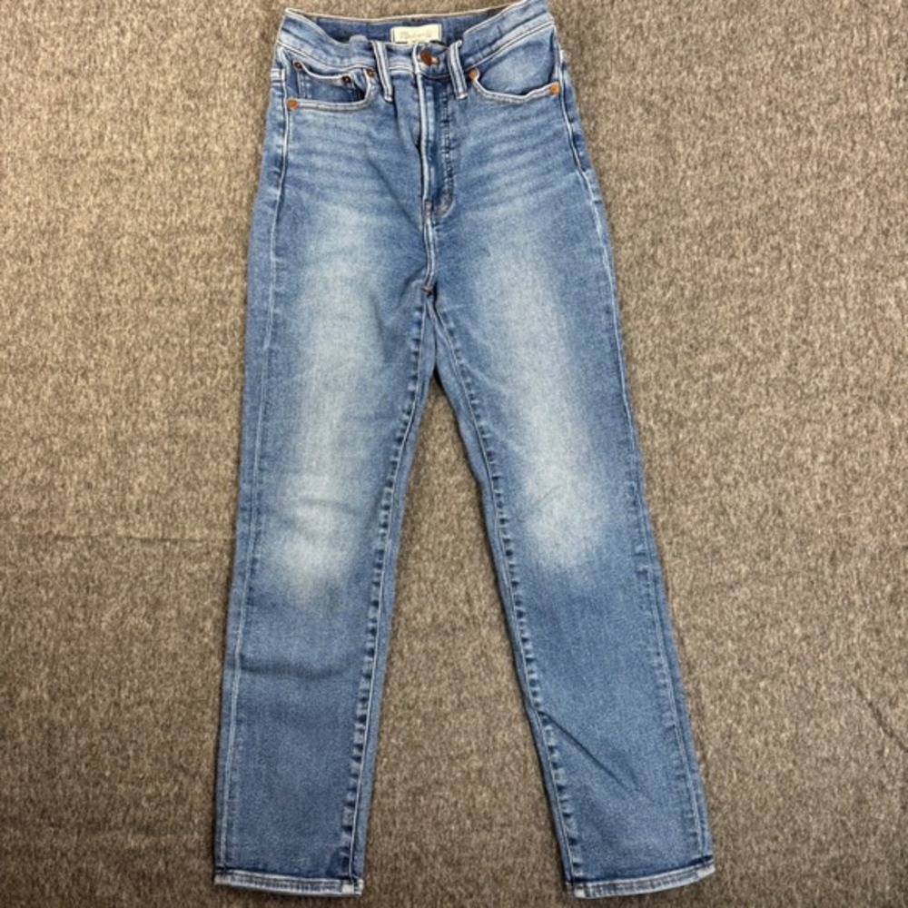 Madewell The perfect vintage Jeans 26 Light Wash‎ High Rise Slim Straight Denim